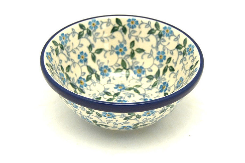 Ceramika Artystyczna Polish Pottery Dish - Deep Food Prep - Forget-Me-Knot 556-2089a (Ceramika Artystyczna)