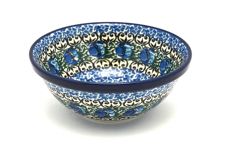 Ceramika Artystyczna Polish Pottery Dish - Deep Food Prep - Peacock Feather 556-1513a (Ceramika Artystyczna)