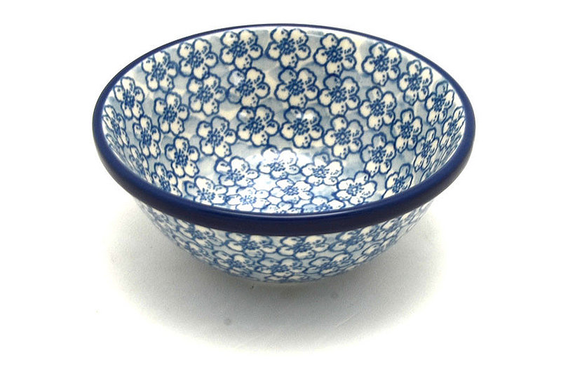Ceramika Artystyczna Polish Pottery Dish - Deep Round Food Prep - Daisy Flurry 556-2176a (Ceramika Artystyczna)