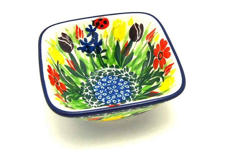 Ceramika Artystyczna Polish Pottery Dish - Deep Square Food Prep - Unikat Signature U3787 D11-U3787 (Ceramika Artystyczna)