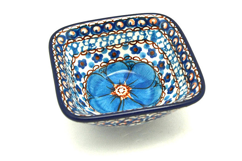 Ceramika Artystyczna Polish Pottery Dish - Deep Square Food Prep - Unikat Signature U408C D11-U408C (Ceramika Artystyczna)
