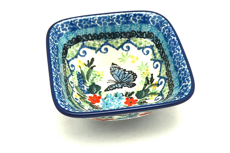 Ceramika Artystyczna Polish Pottery Dish - Deep Square Food Prep - Unikat Signature U4600 D11-U4600 (Ceramika Artystyczna)