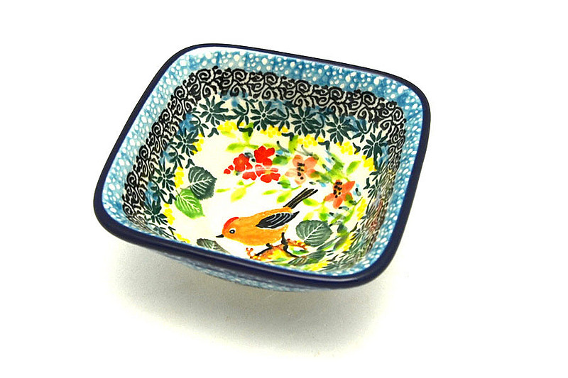 Ceramika Artystyczna Polish Pottery Dish - Deep Square Food Prep - Unikat Signature U5098 D11-U5098 (Ceramika Artystyczna)