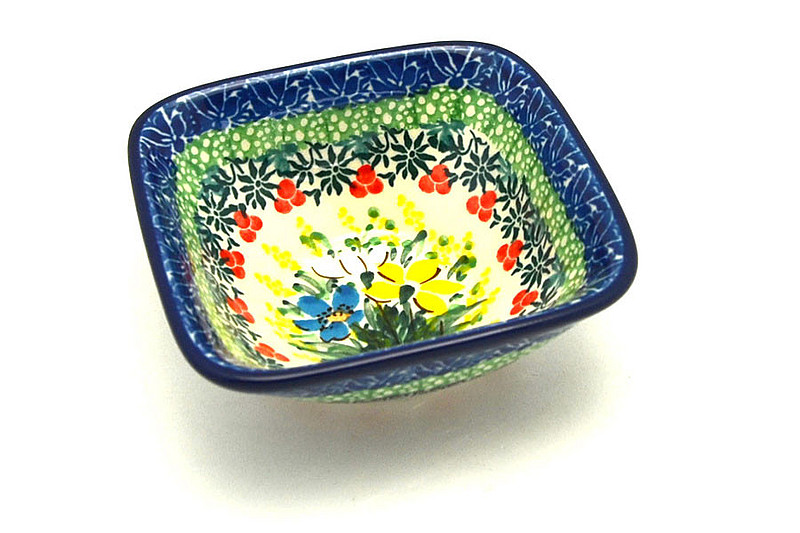 Ceramika Artystyczna Polish Pottery Dish - Deep Square Food Prep - Unikat Signature U5131 D11-U5131 (Ceramika Artystyczna)