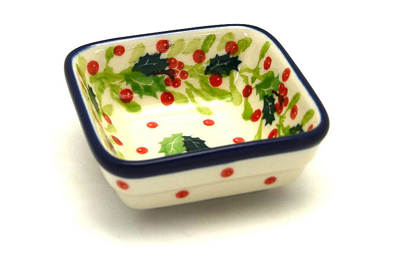 Ceramika Artystyczna Polish Pottery Dish - Food Prep - Christmas Holly 656-2541a (Ceramika Artystyczna)