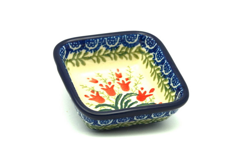 Ceramika Artystyczna Polish Pottery Dish - Food Prep - Crimson Bells 656-1437a (Ceramika Artystyczna)