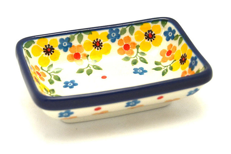 Ceramika Artystyczna Polish Pottery Dish - Rectangular Food Prep - Buttercup C20-2225a (Ceramika Artystyczna)