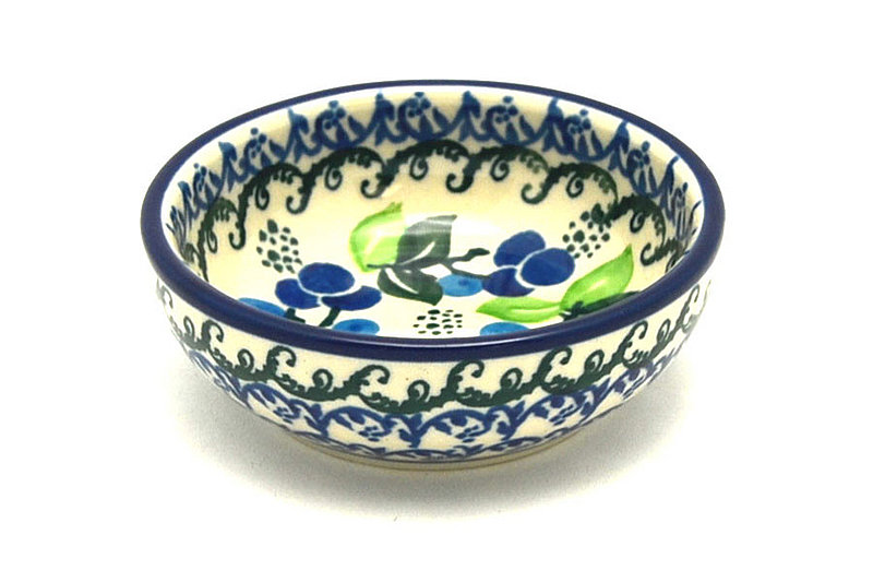 Ceramika Artystyczna Polish Pottery Dish - Round Food Prep - Blue Berries B88-1416a (Ceramika Artystyczna)