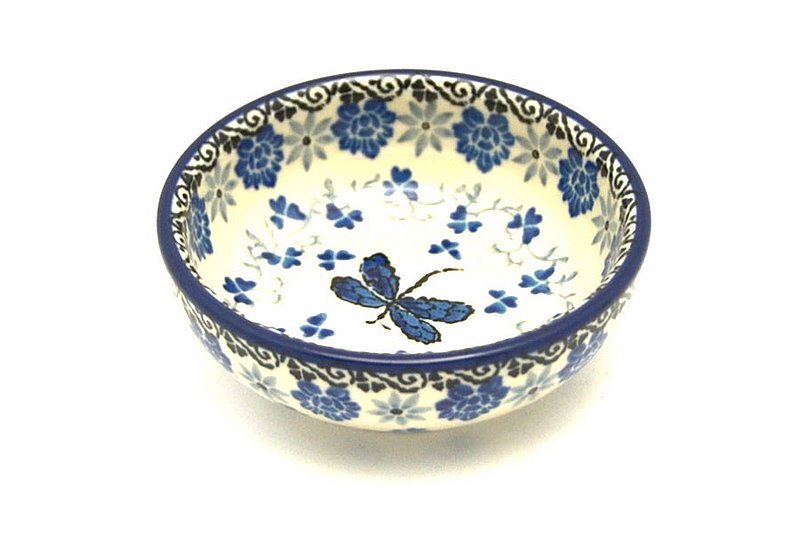 Ceramika Artystyczna Polish Pottery Dish - Round Food Prep - Dragonfly B88-2009a (Ceramika Artystyczna)