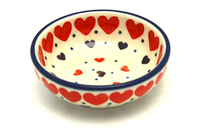 Ceramika Artystyczna Polish Pottery Dish - Round Food Prep - Love Struck B88-2108a (Ceramika Artystyczna)
