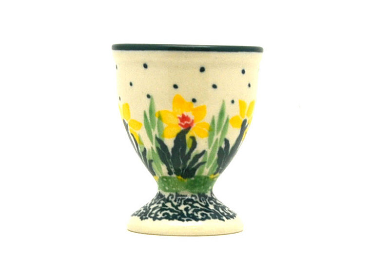 Ceramika Artystyczna Polish Pottery Egg Cup - Daffodil 106-2122q (Ceramika Artystyczna)