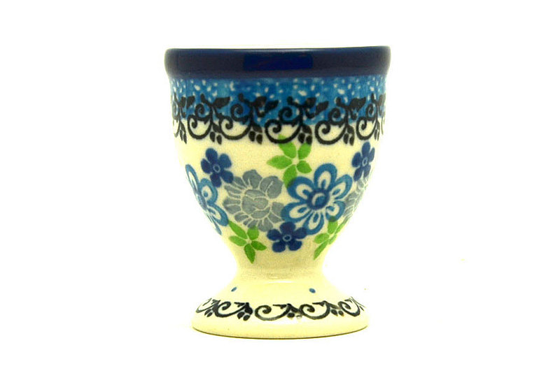 Ceramika Artystyczna Polish Pottery Egg Cup - Flower Works 106-2633a (Ceramika Artystyczna)