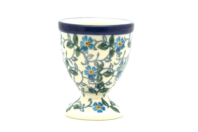 Polish Pottery Egg Cup - Forget-Me-Knot