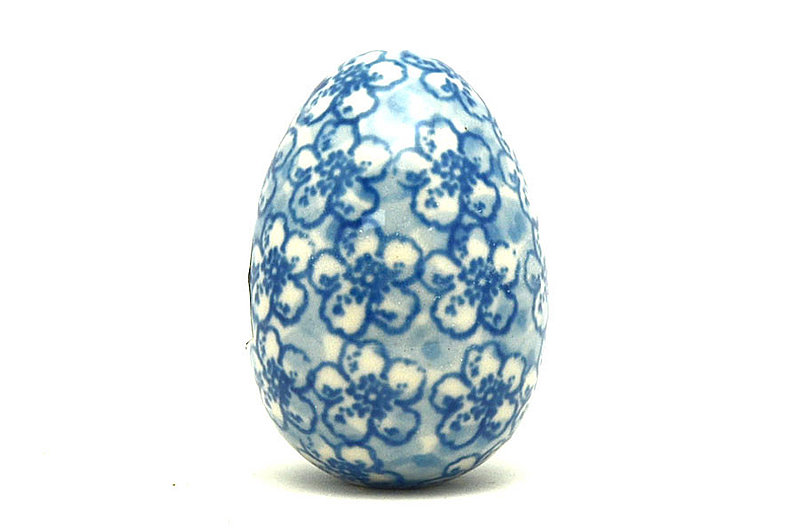 Ceramika Artystyczna Polish Pottery Egg Figurine - Daisy Flurry 044-2176a (Ceramika Artystyczna)