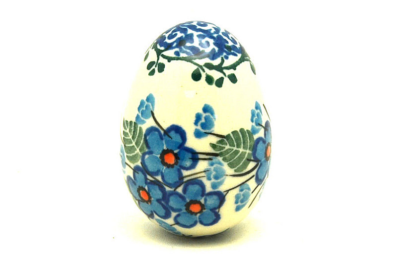 Ceramika Artystyczna Polish Pottery Egg Figurine - Parisian Posies 044-2272a (Ceramika Artystyczna)