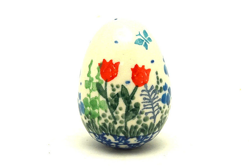 Ceramika Artystyczna Polish Pottery Egg Figurine - Tulip Horizon 044-2903a (Ceramika Artystyczna)