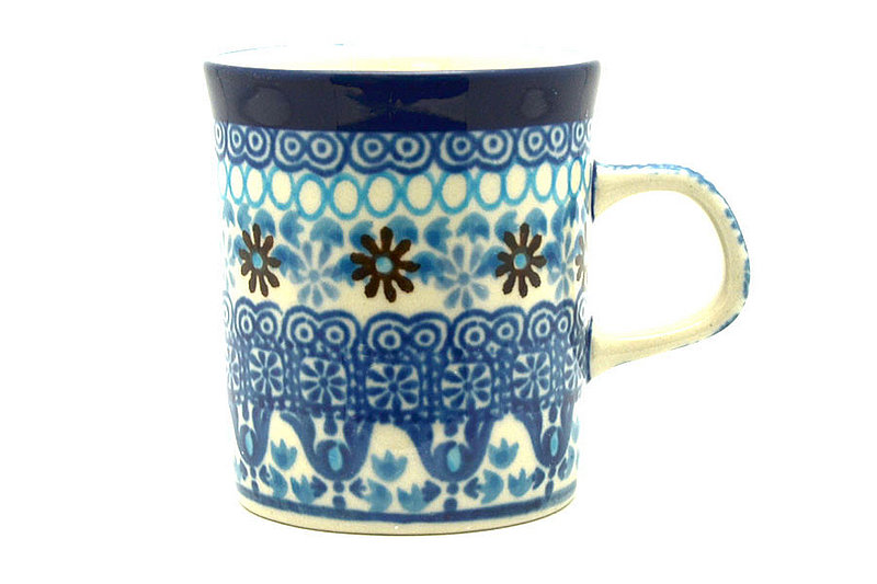 Ceramika Artystyczna Polish Pottery Espresso Cup - 5 oz. - Blue Yonder 328-2187a (Ceramika Artystyczna)