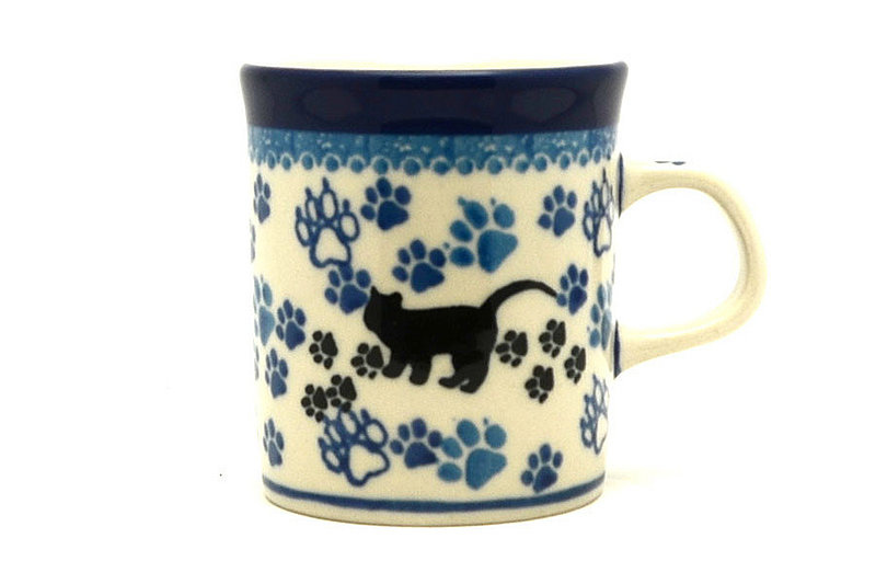Ceramika Artystyczna Polish Pottery Espresso Cup - 5 oz. - Boo Boo Kitty 328-1771a (Ceramika Artystyczna)
