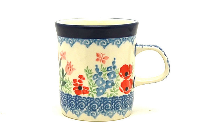Ceramika Artystyczna Polish Pottery Espresso Cup - 5 oz. - Whimsical Garden 328-3220a (Ceramika Artystyczna)