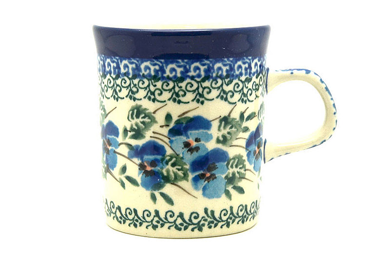 Ceramika Artystyczna Polish Pottery Espresso Cup - 5 oz. - Winter Viola 328-2273a (Ceramika Artystyczna)