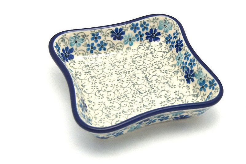 Ceramika Artystyczna Polish Pottery Fluted Dipping Dish - Sea Blossom 630-2612a (Ceramika Artystyczna)