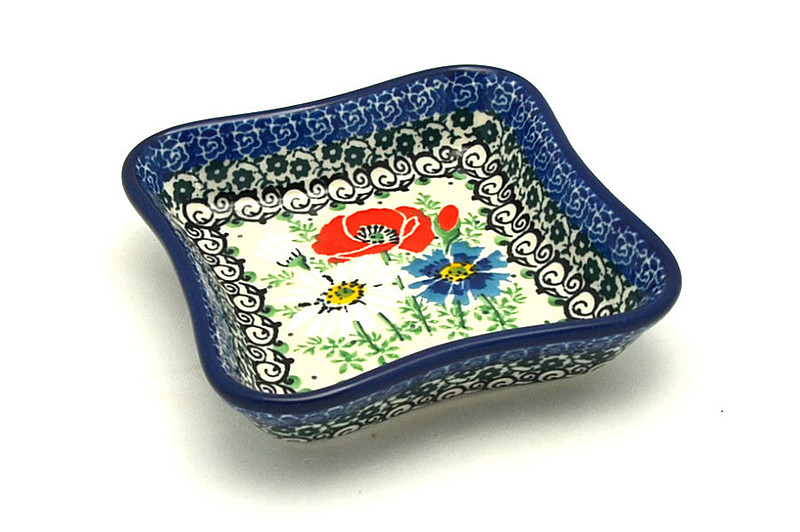 Ceramika Artystyczna Polish Pottery Fluted Dipping Dish - Unikat Signature U4968 630-U4968 (Ceramika Artystyczna)