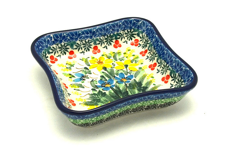 Ceramika Artystyczna Polish Pottery Fluted Dipping Dish - Unikat Signature U5131 630-U5131 (Ceramika Artystyczna)