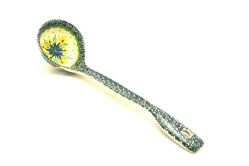 Ceramika Artystyczna Polish Pottery Ladle - Large - Daffodil 560-2122q (Ceramika Artystyczna)