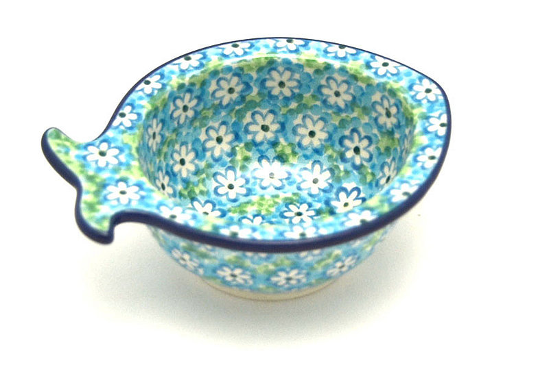 Ceramika Artystyczna Polish Pottery Little Fish Snack Bowl - Key Lime E35-2252a (Ceramika Artystyczna)