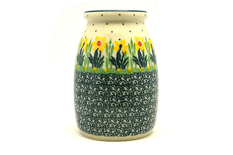 Ceramika Artystyczna Polish Pottery Milk Bottle Vase - Daffodil 196-2122q (Ceramika Artystyczna)