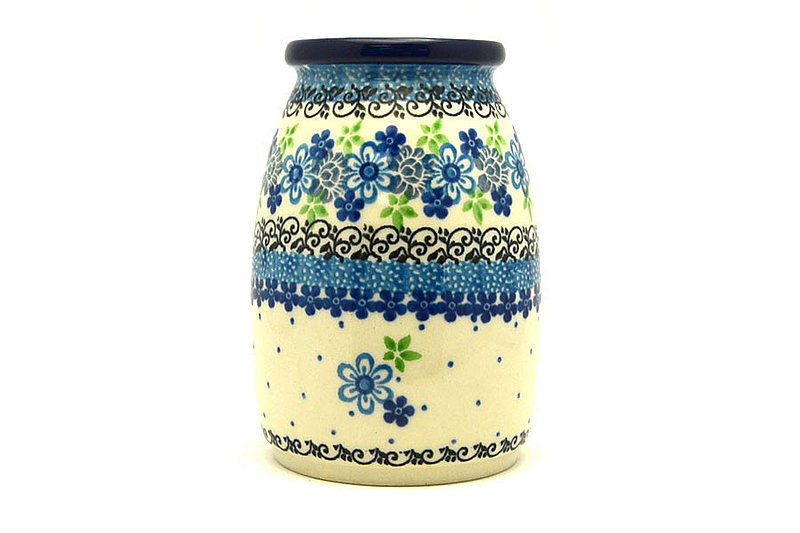 Ceramika Artystyczna Polish Pottery Milk Bottle Vase - Flower Works 196-2633a (Ceramika Artystyczna)
