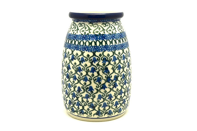 Ceramika Artystyczna Polish Pottery Milk Bottle Vase - Tulip Trellis 196-0585a (Ceramika Artystyczna)