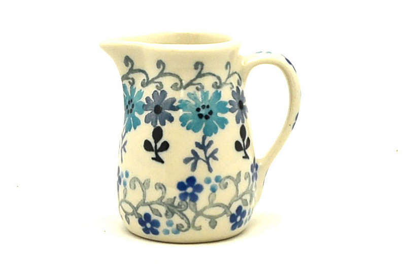 Ceramika Artystyczna Polish Pottery Miniature Pitcher - Bachelor Button 315-2641a (Ceramika Artystyczna)