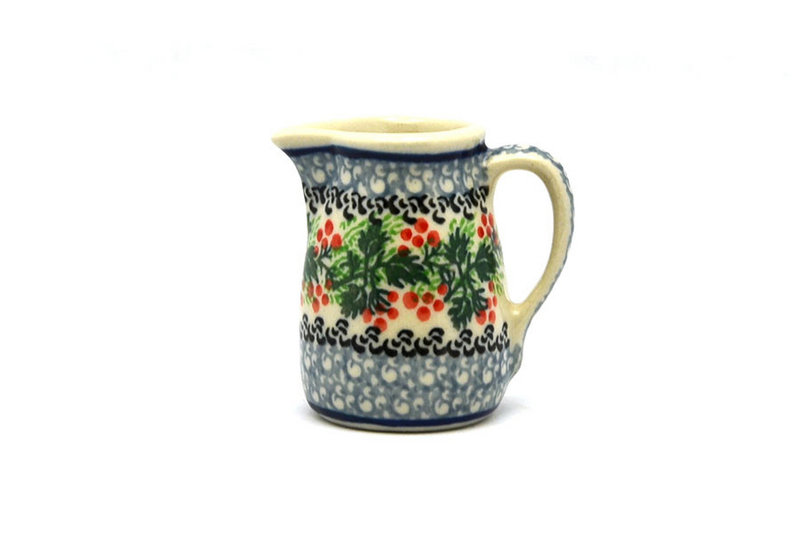 Ceramika Artystyczna Polish Pottery Miniature Pitcher - Holly Berry 315-1734a (Ceramika Artystyczna)