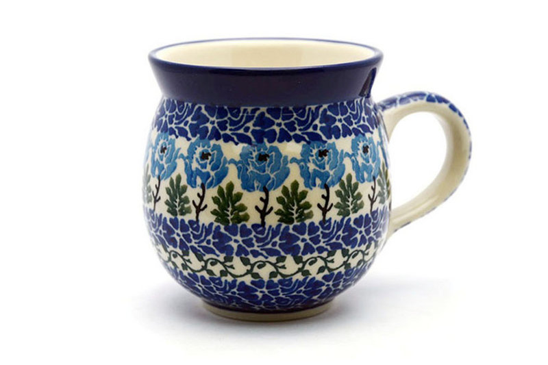 Ceramika Artystyczna Polish Pottery Mug - 11 oz. Bubble - Antique Rose 070-1390a (Ceramika Artystyczna)