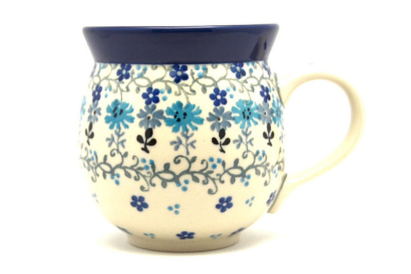 Ceramika Artystyczna Polish Pottery Mug - 11 oz. Bubble - Bachelor Button 070-2641a (Ceramika Artystyczna)