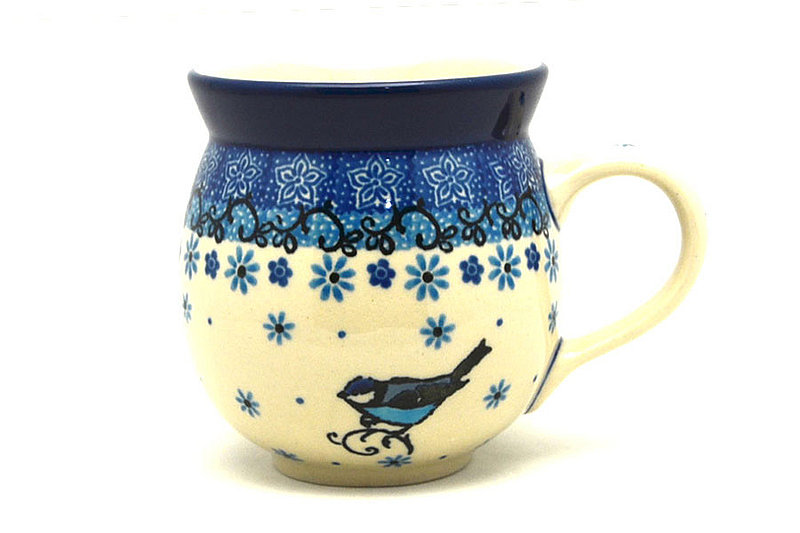 Ceramika Artystyczna Polish Pottery Mug - 11 oz. Bubble - Bluebird 070-2529a (Ceramika Artystyczna)
