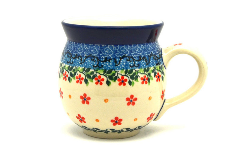 Ceramika Artystyczna Polish Pottery Mug - 11 oz. Bubble - Cherry Jubilee 070-2284a (Ceramika Artystyczna)