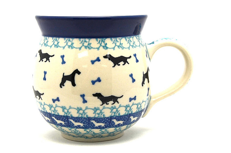Ceramika Artystyczna Polish Pottery Mug - 11 oz. Bubble - Dog Park 070-2680a (Ceramika Artystyczna)