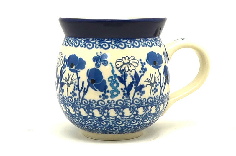 Ceramika Artystyczna Polish Pottery Mug - 11 oz. Bubble - Evening Poppies 070-2902a (Ceramika Artystyczna)