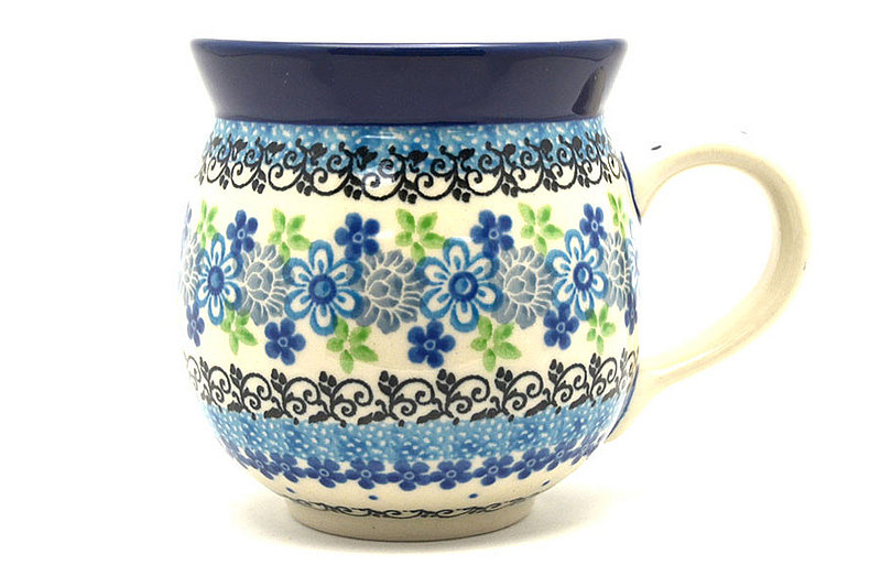 Ceramika Artystyczna Polish Pottery Mug - 11 oz. Bubble - Flower Works 070-2633a (Ceramika Artystyczna)
