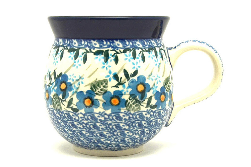 Ceramika Artystyczna Polish Pottery Mug - 11 oz. Bubble - Joyful Blue 070-2277a (Ceramika Artystyczna)