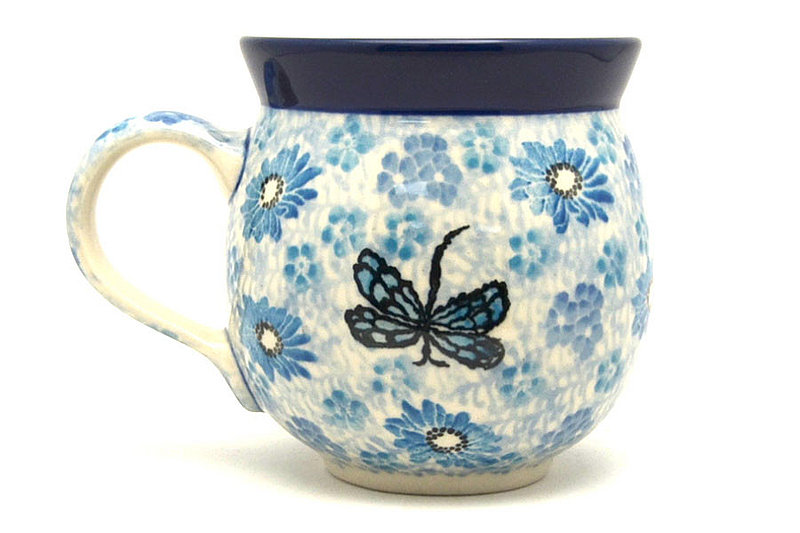 Polish Pottery Mug - 11 oz. Bubble - Misty Dragonfly