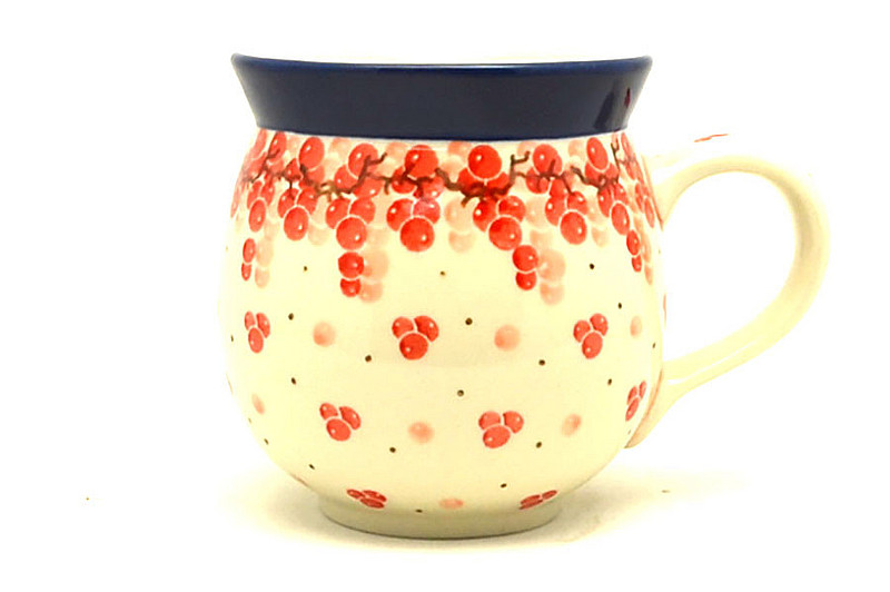 Ceramika Artystyczna Polish Pottery Mug - 11 oz. Bubble - PInk Peppercorn 070-2387a (Ceramika Artystyczna)