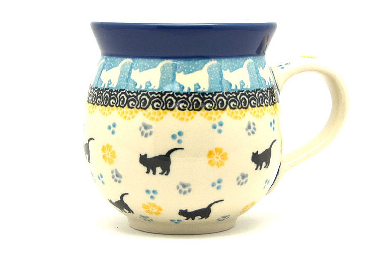 Ceramika Artystyczna Polish Pottery Mug - 11 oz. Bubble - Purr-snickety 070-2153a (Ceramika Artystyczna)