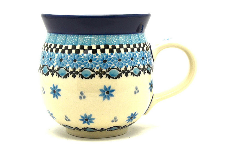 Ceramika Artystyczna Polish Pottery Mug - 11 oz. Bubble - Retro Blue 070-2044a (Ceramika Artystyczna)