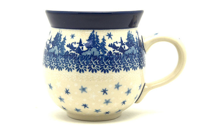 Ceramika Artystyczna Polish Pottery Mug - 11 oz. Bubble - Starry Night 070-2329a (Ceramika Artystyczna)