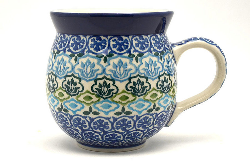 Ceramika Artystyczna Polish Pottery Mug - 11 oz. Bubble - Tranquil Tide 070-1859a (Ceramika Artystyczna)