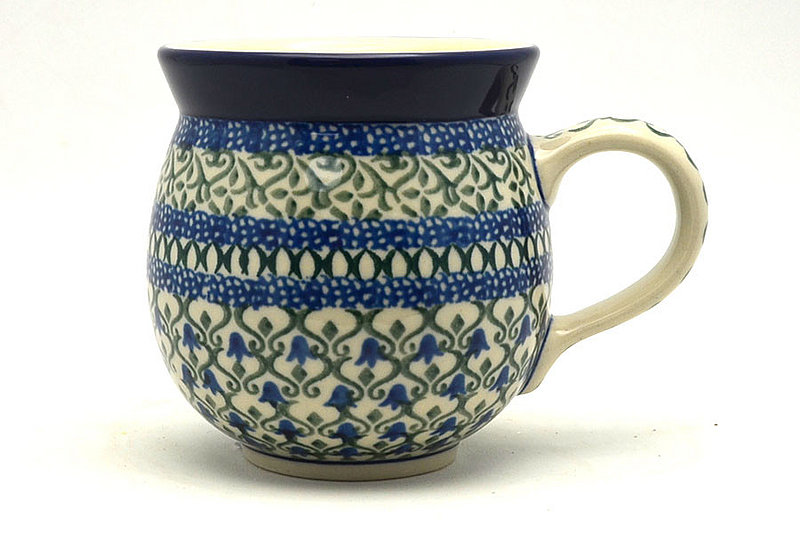 Polish Pottery Mug - 11 oz. Bubble - Tulip Trellis