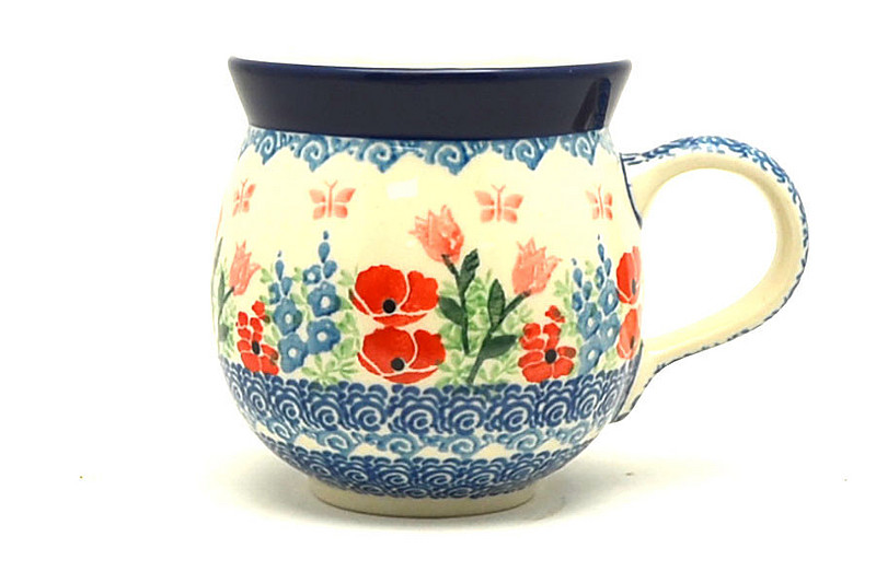 Ceramika Artystyczna Polish Pottery Mug - 11 oz. Bubble - Whimsical Garden 070-3220a (Ceramika Artystyczna)